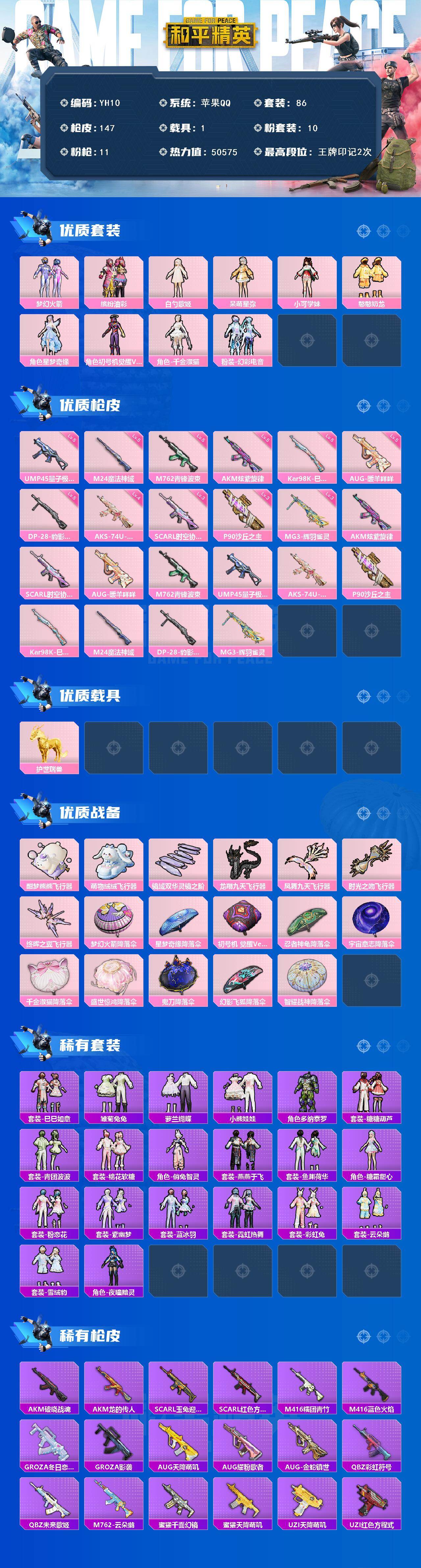 HPCMW450291和平精英账号详情图2