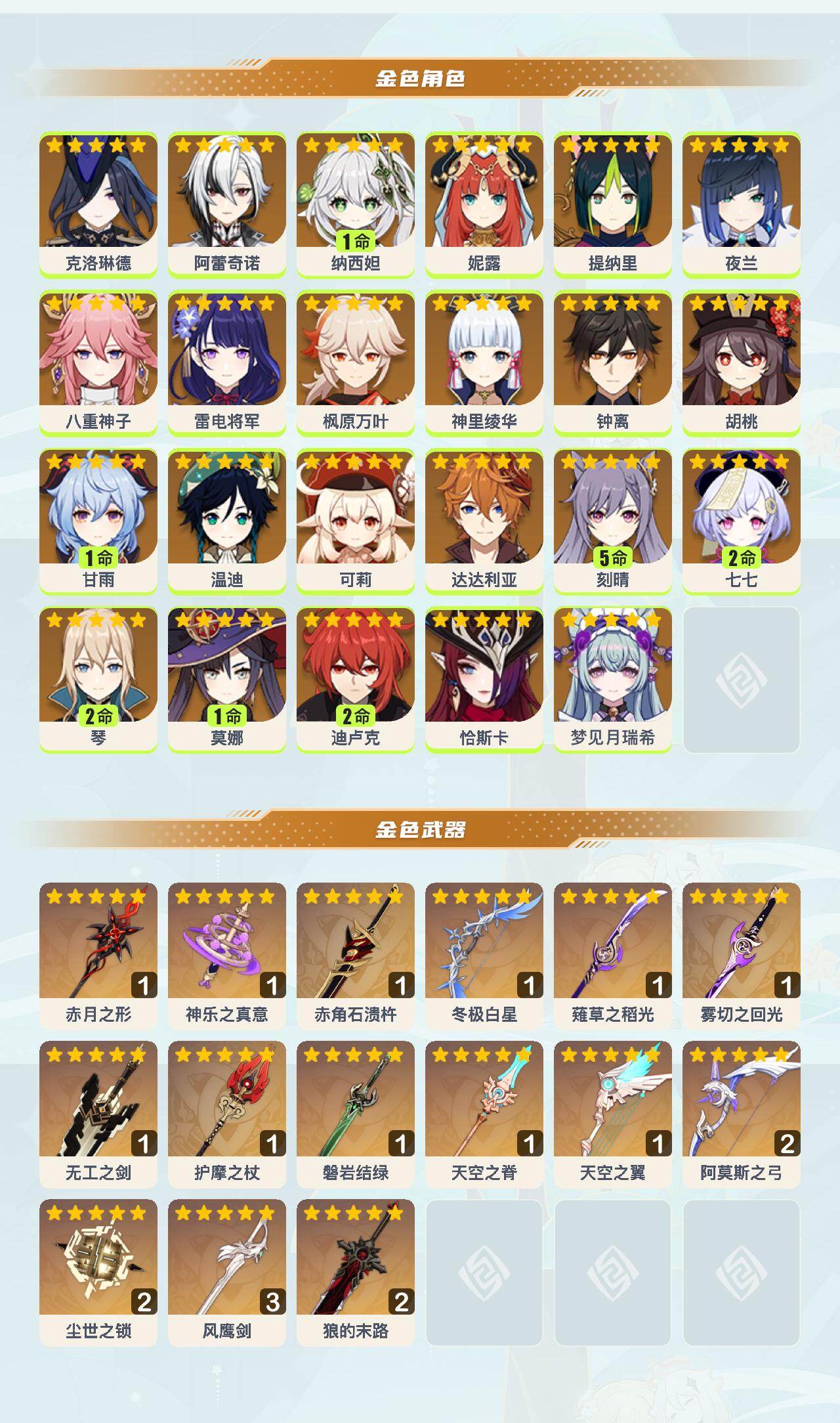 YSEY40230原神账号详情图2