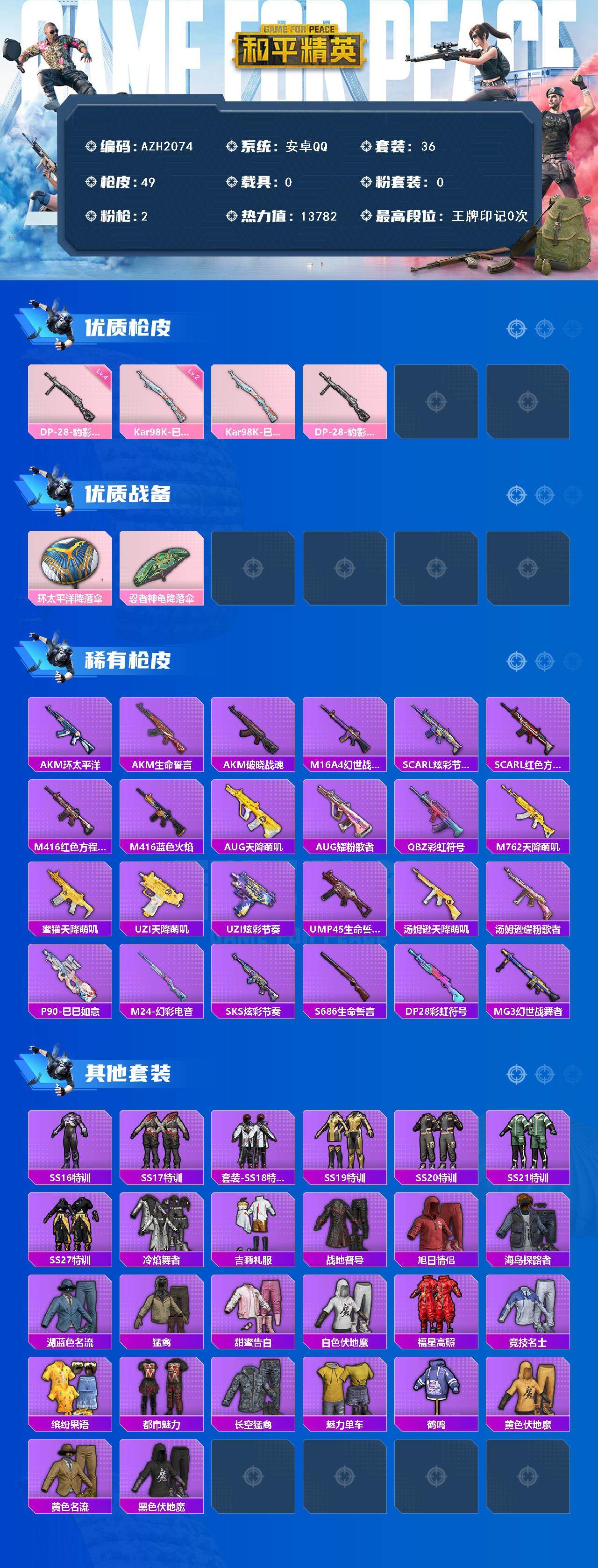 HPCMW416342和平精英账号详情图2