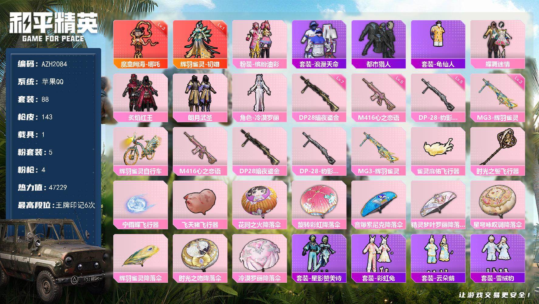 HPCMW4132497和平精英账号详情图2