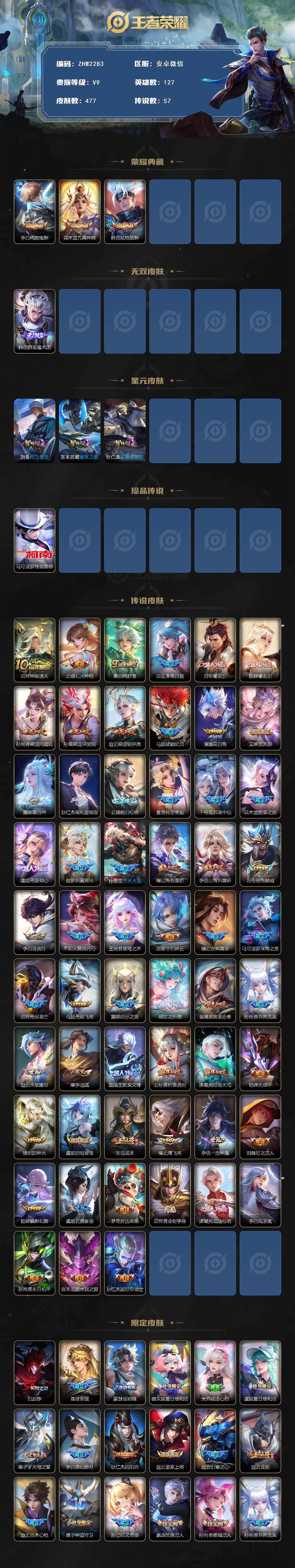 WZCMW417822王者荣耀账号详情图2