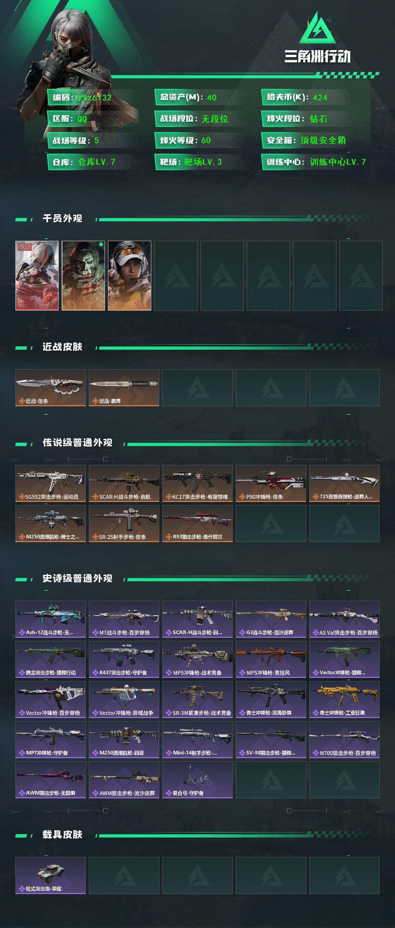 SJZCMW46514三角洲行动账号详情图2