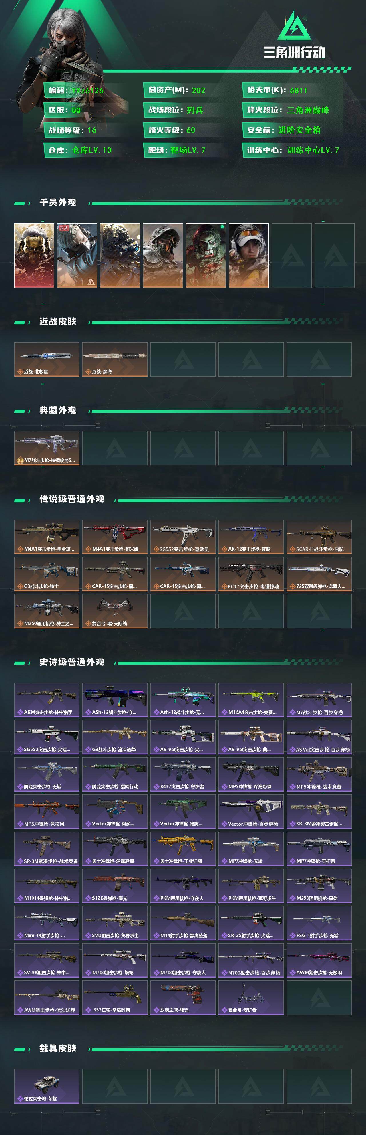SJZCMW46526三角洲行动账号详情图2