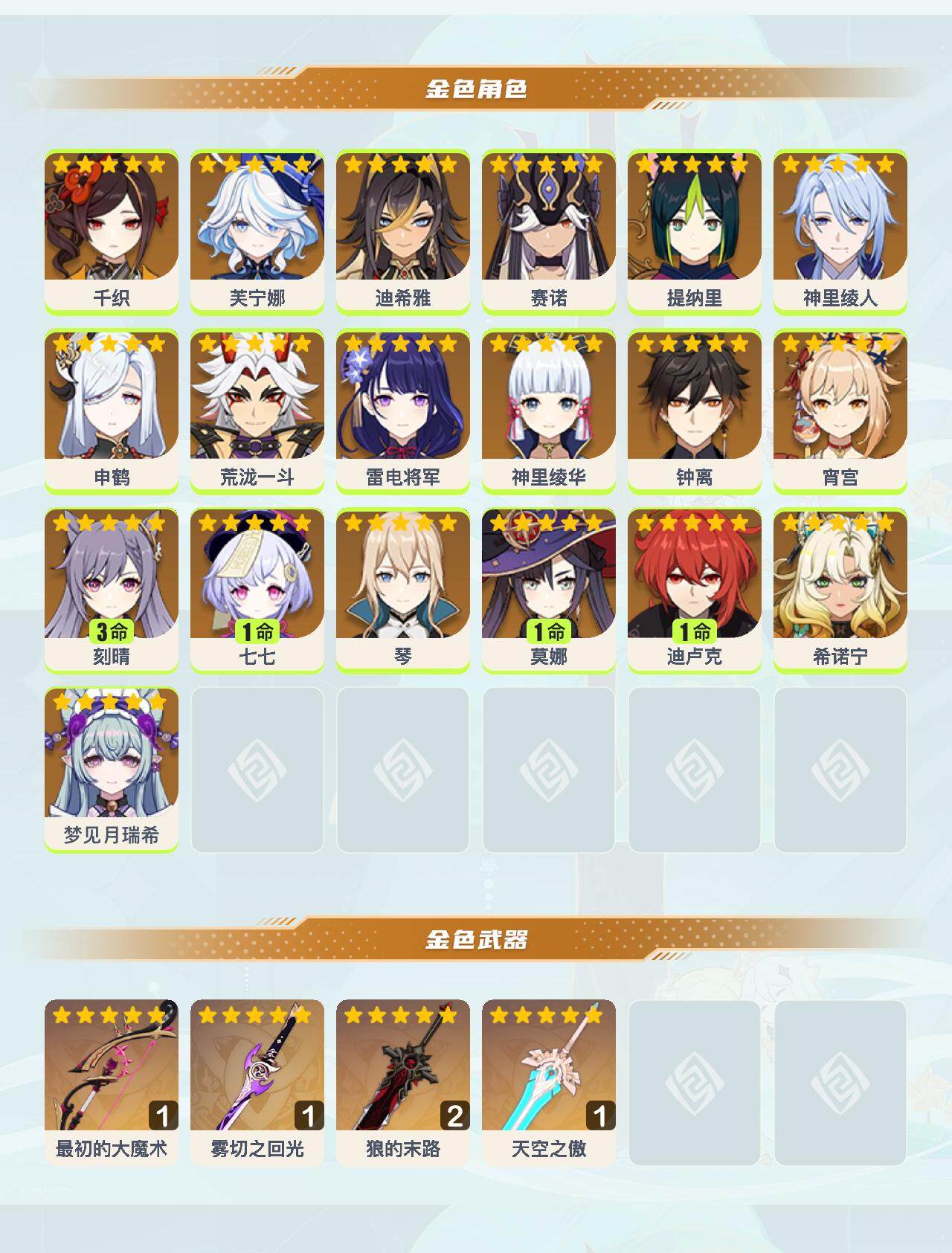 YSEY40231原神账号详情图2