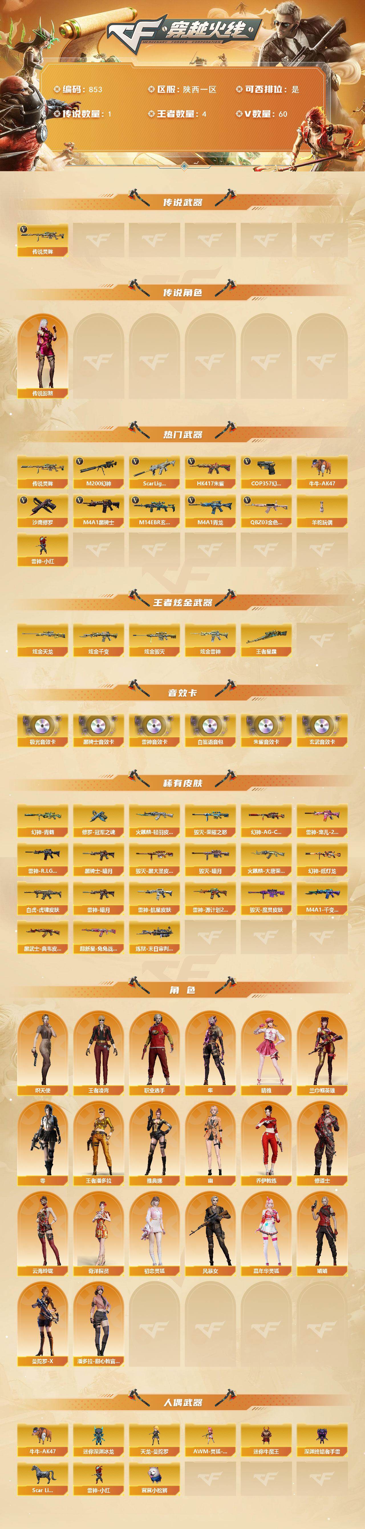 CFCMW422090穿越火线账号详情图2