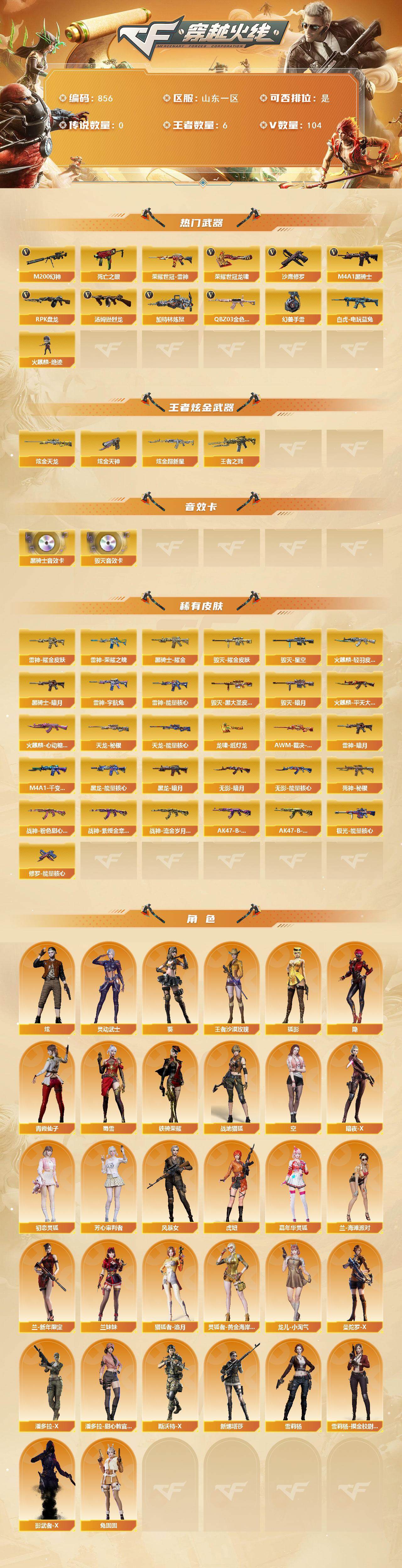 CFCMW421746穿越火线账号详情图2
