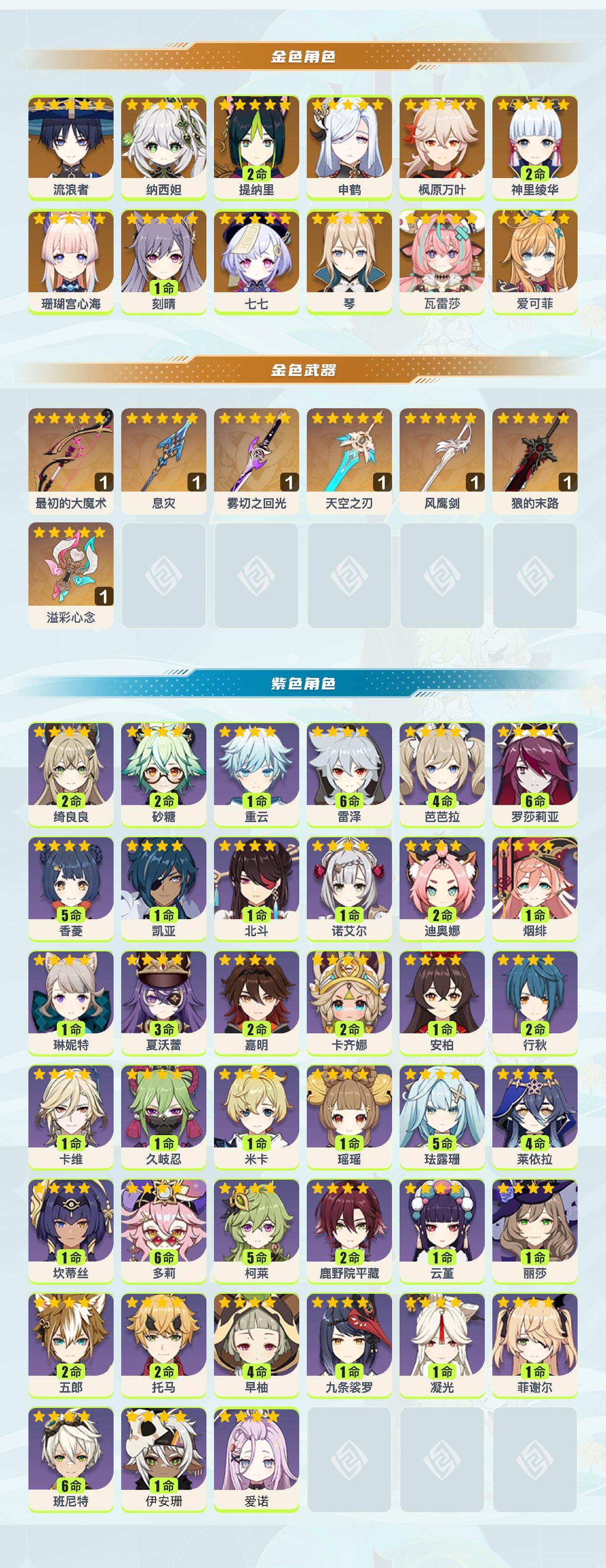 YSEY40242原神账号详情图2