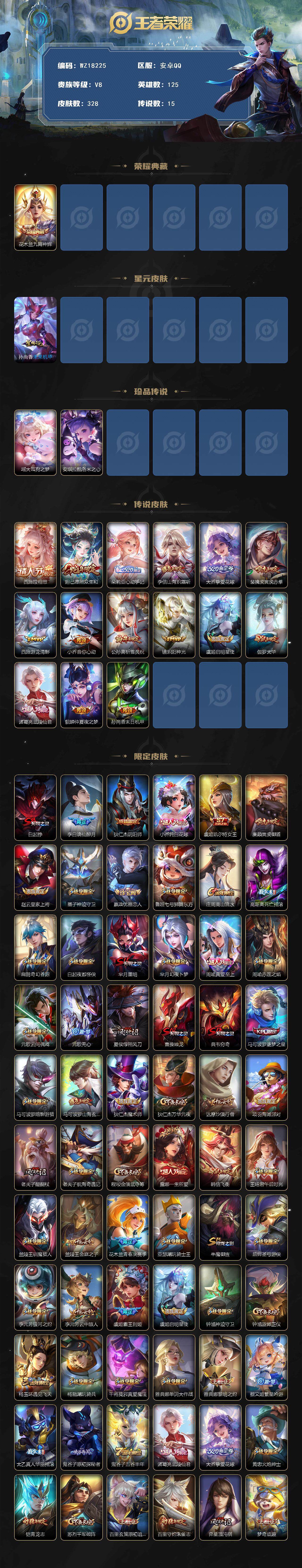 WZ03414456王者荣耀账号详情图2