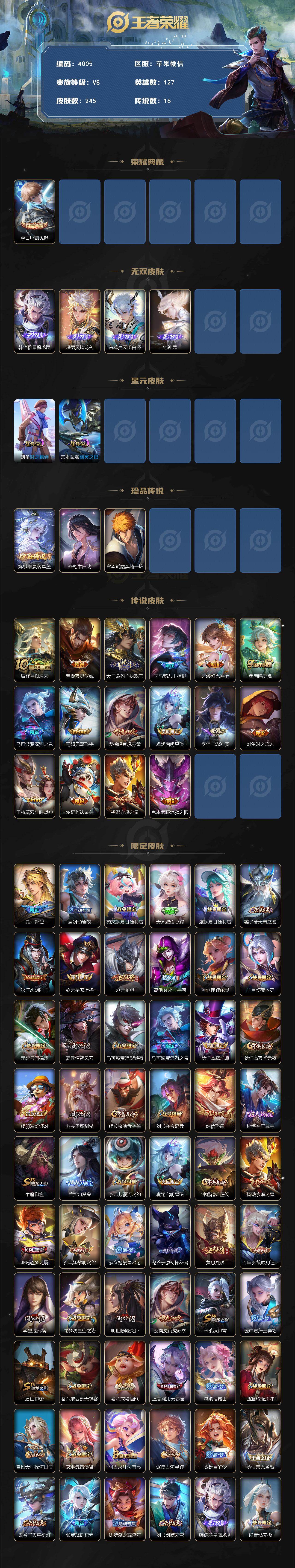 WZJZ4138969王者荣耀账号详情图2