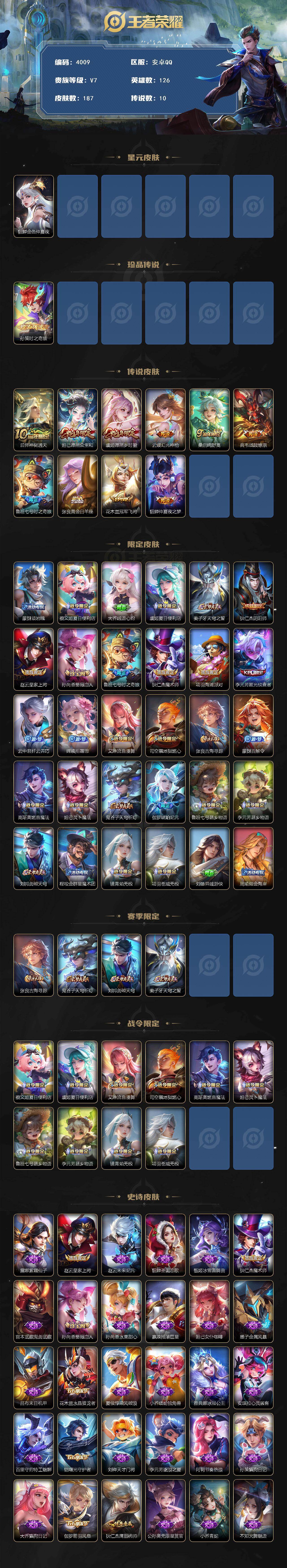 WZJZ421919王者荣耀账号详情图2