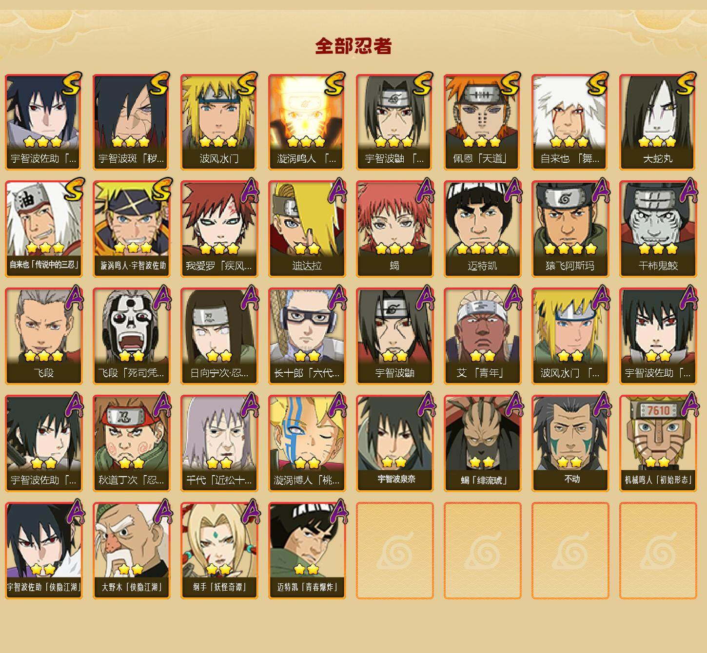 HYLFY40740火影忍者账号详情图2