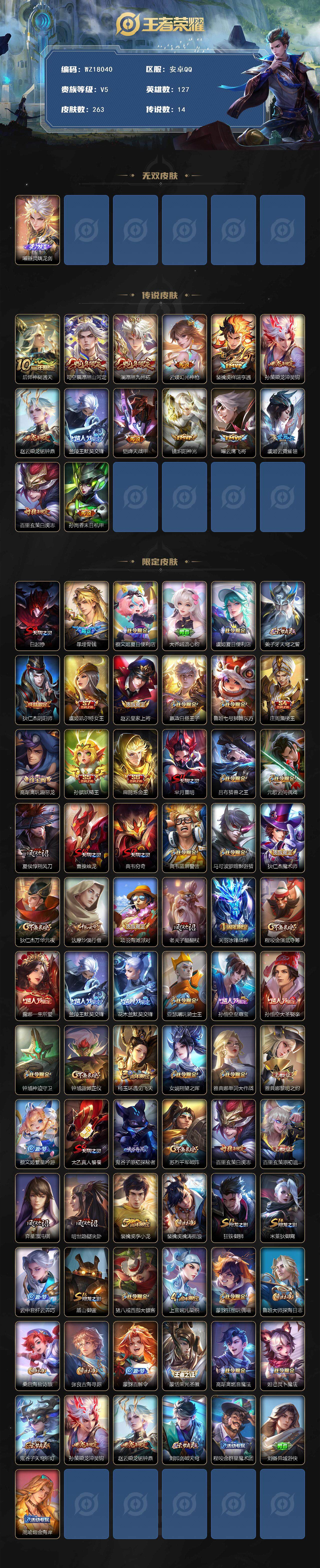 WZ03414483王者荣耀账号详情图2