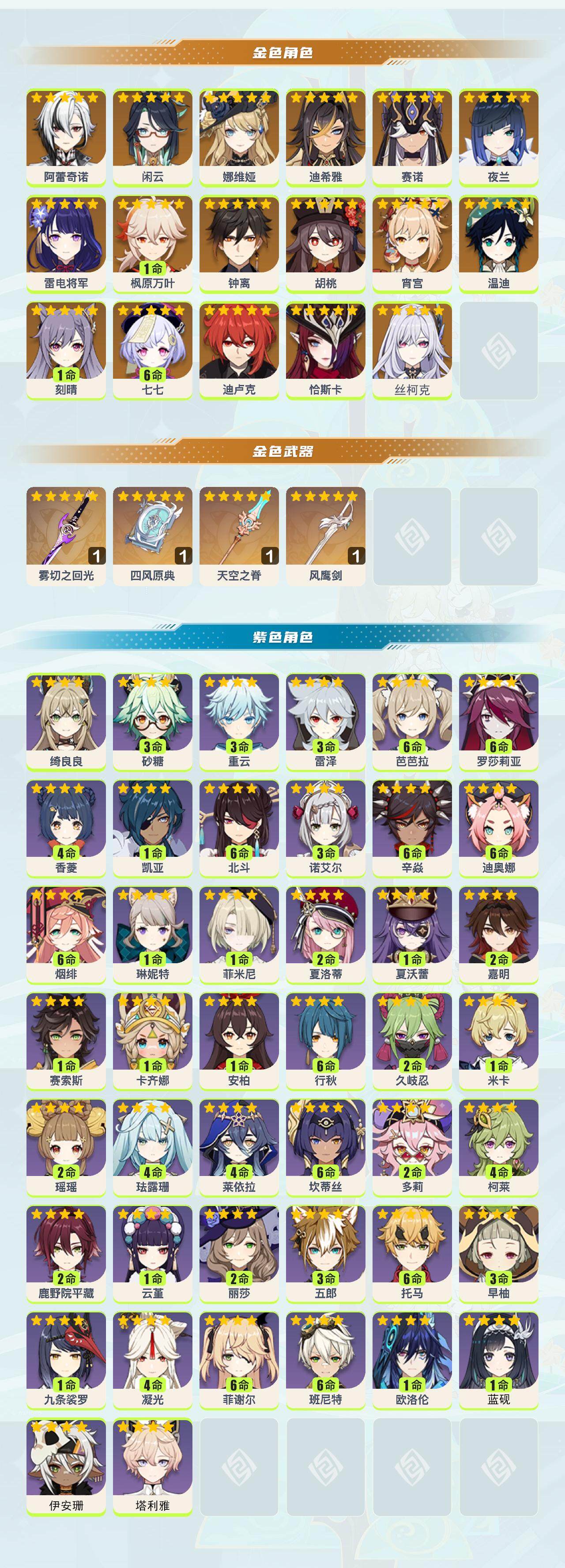 YSEY40285原神账号详情图2