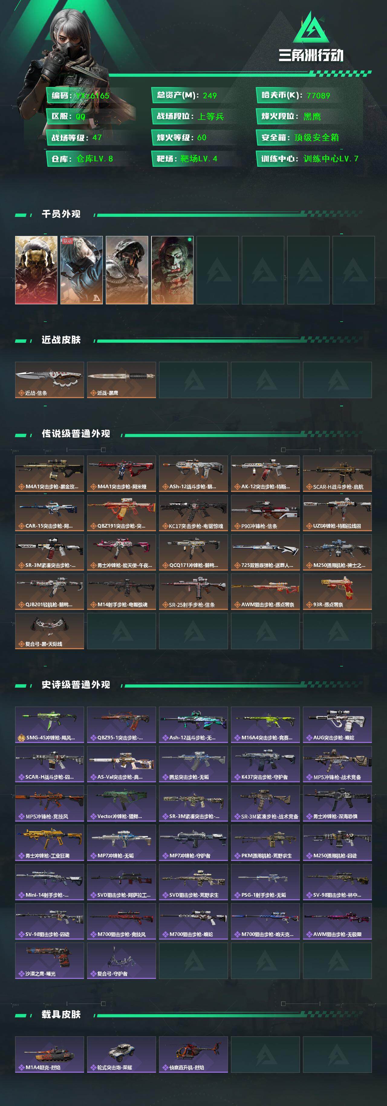 SJZCMW46642三角洲行动账号详情图2