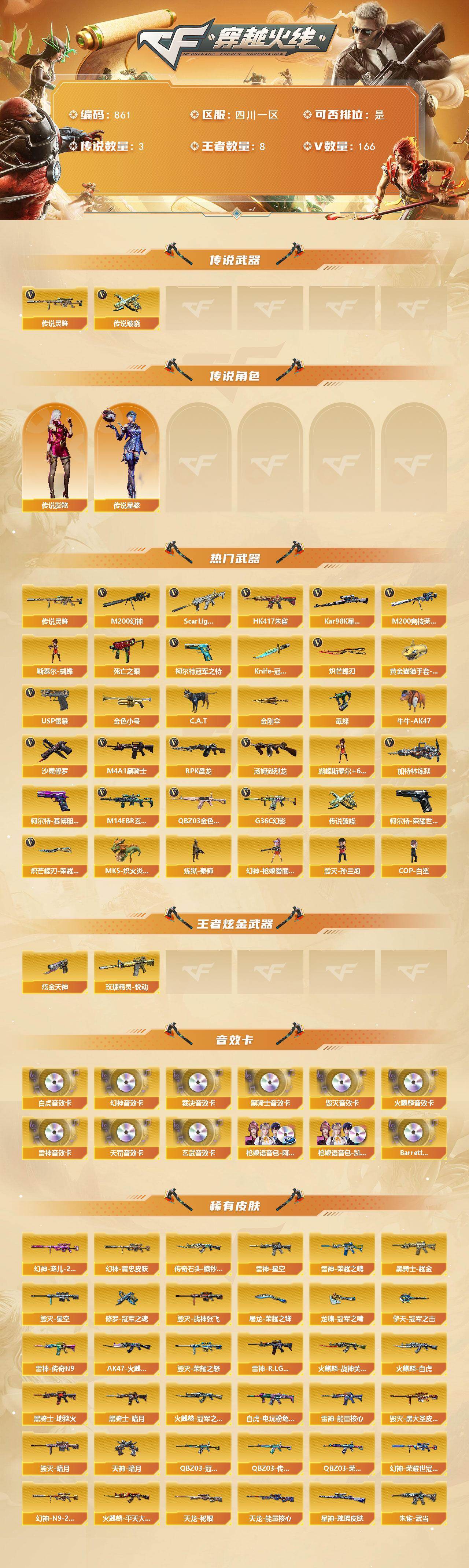 CFCMW422355穿越火线账号详情图2