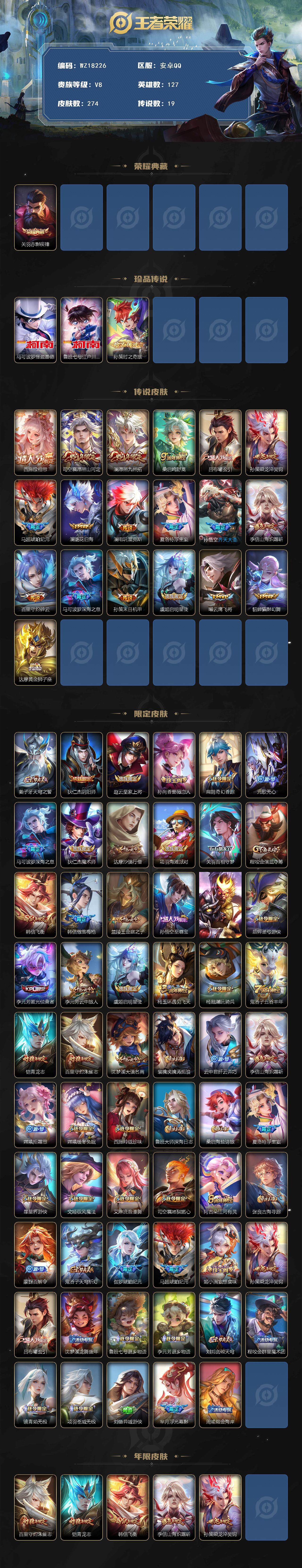 WZ03414468王者荣耀账号详情图2