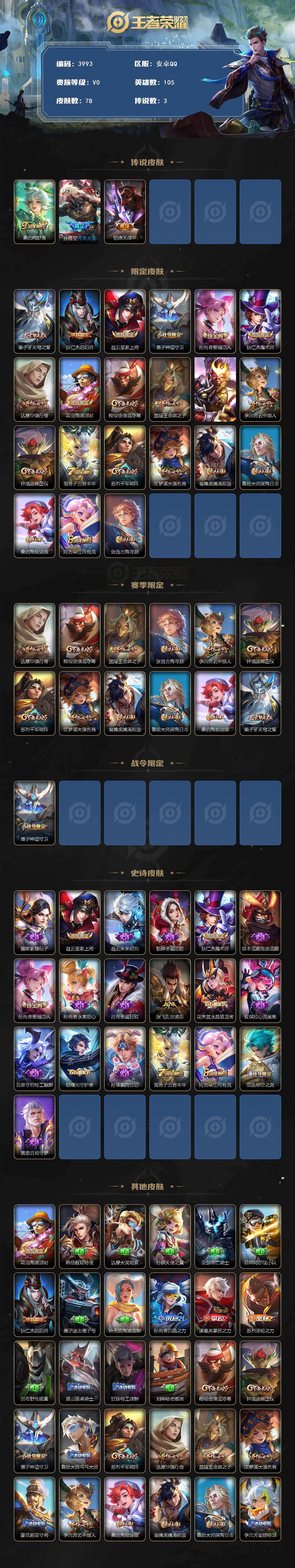 WZJZ425696王者荣耀账号详情图2