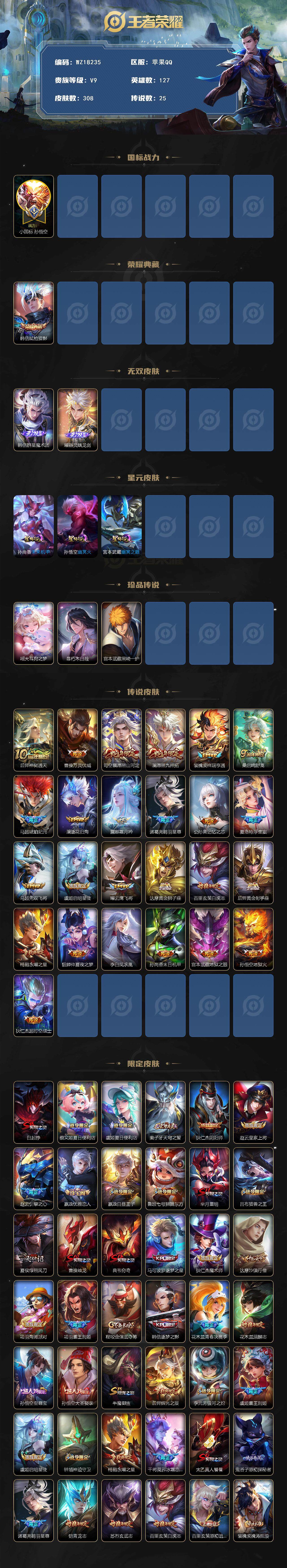 WZ03414409王者荣耀账号详情图2