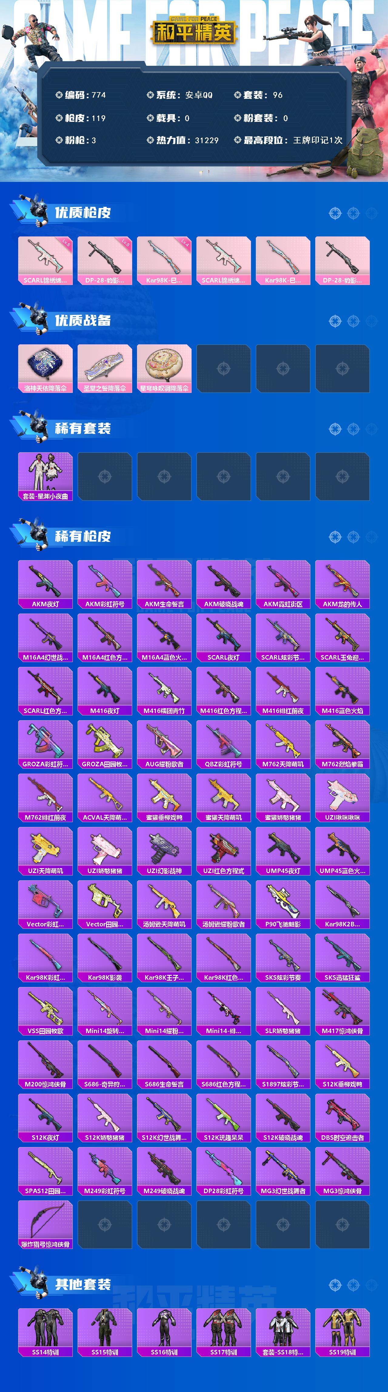 HPJZ414677和平精英账号详情图2