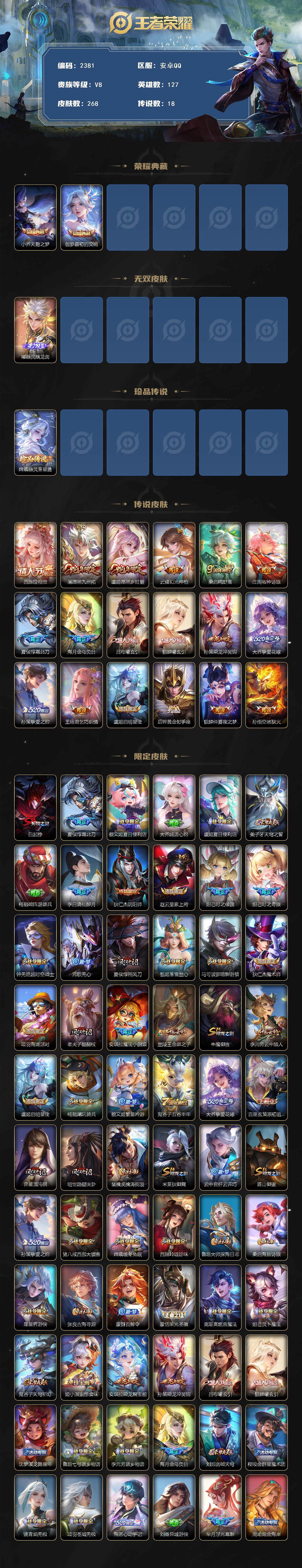 WZCMW413161王者荣耀账号详情图2