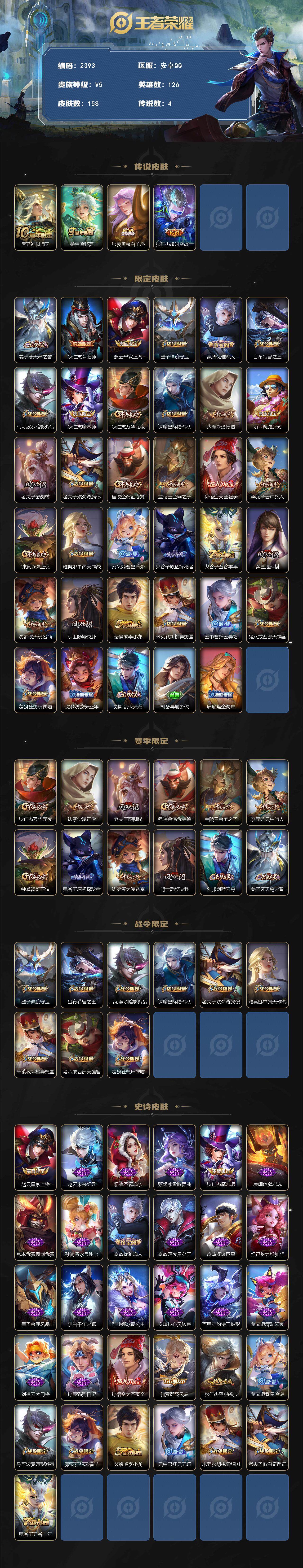 WZCMW413172王者荣耀账号详情图2