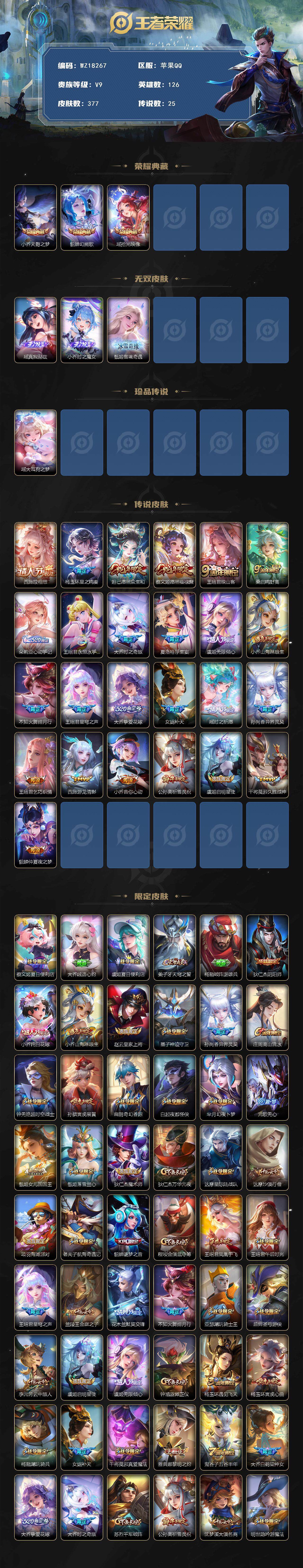 WZ03414402王者荣耀账号详情图2