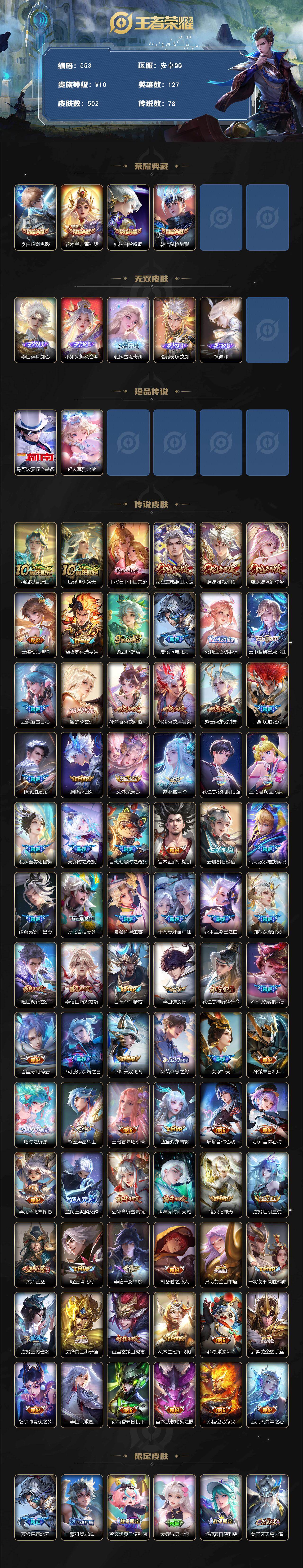 WZCMW496250王者荣耀账号详情图2