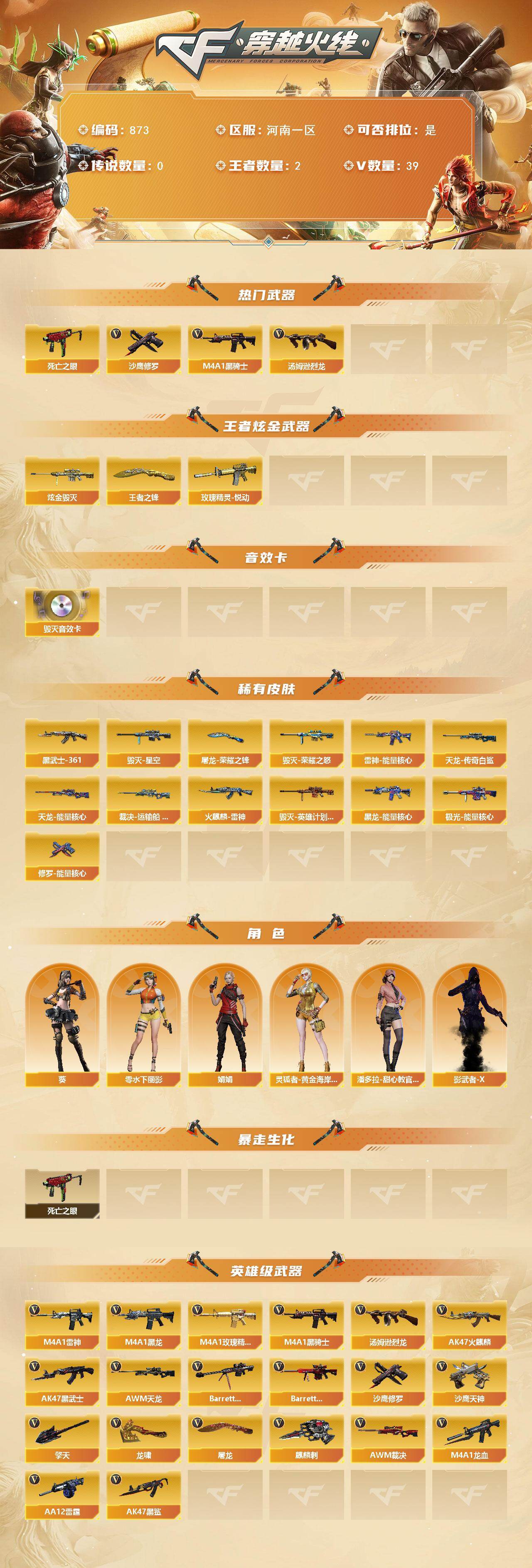 CFCMW421281穿越火线账号详情图2