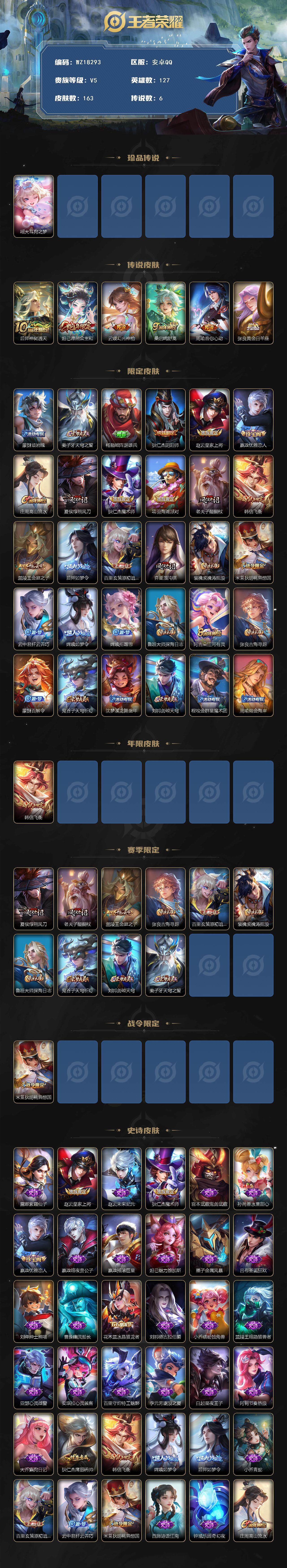 WZ03418731王者荣耀账号详情图2