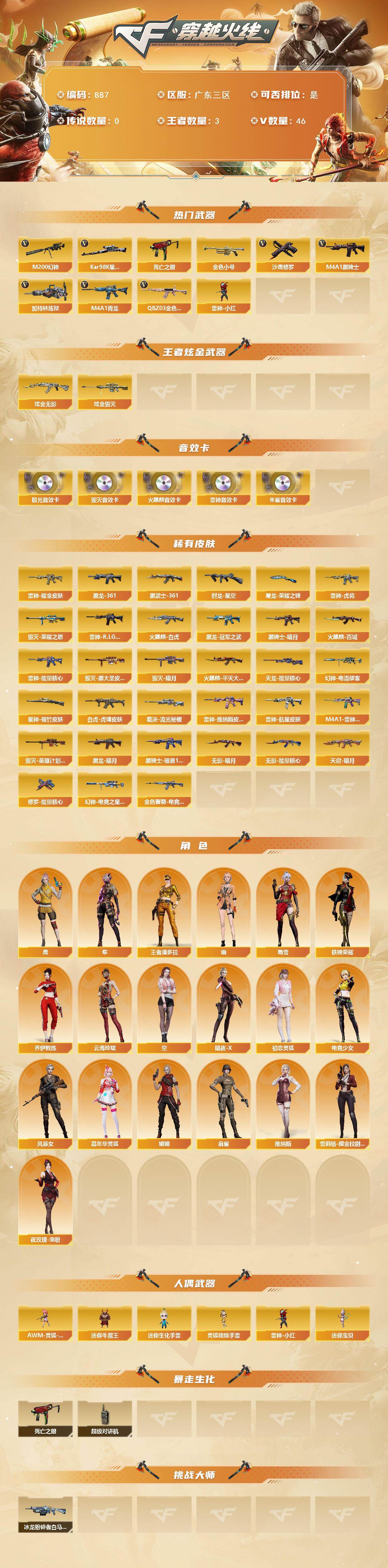 CFCMW421745穿越火线账号详情图2