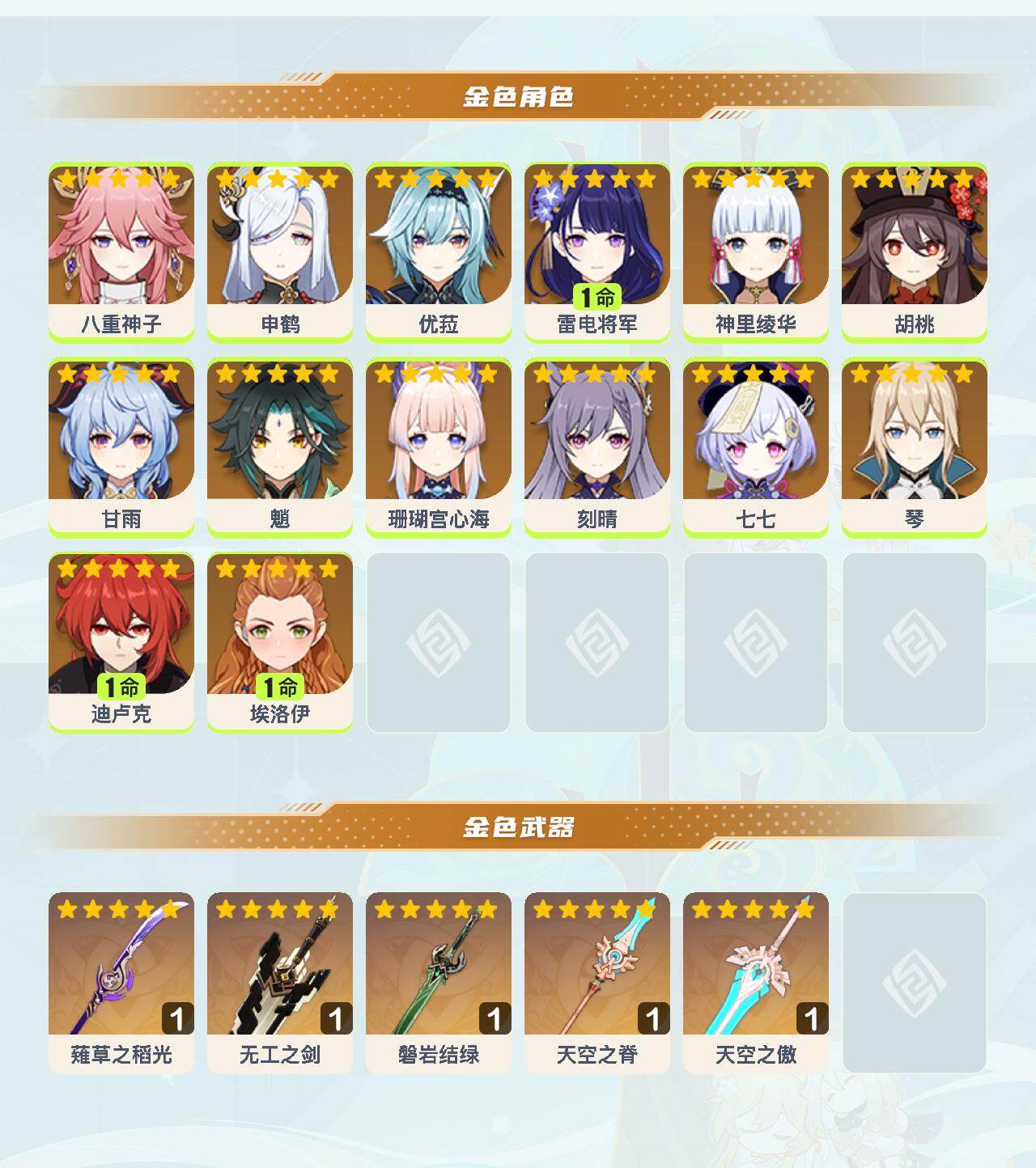 YSEY40303原神账号详情图3