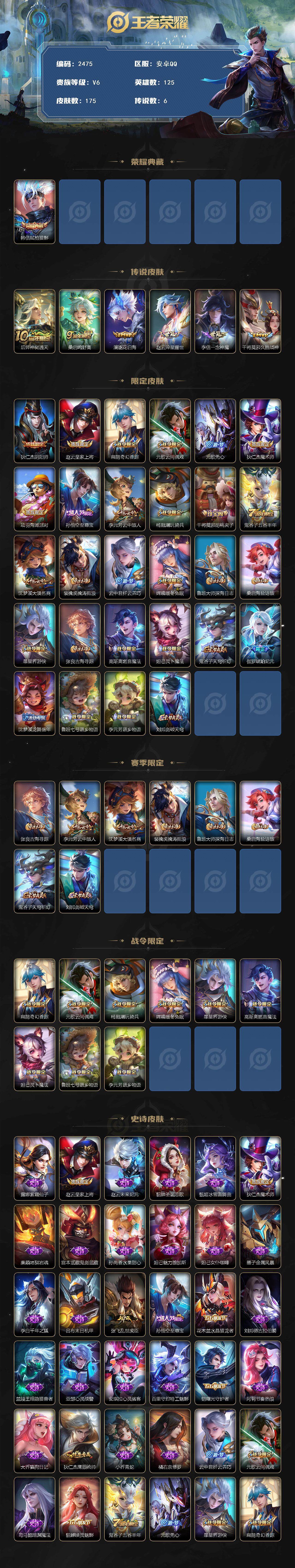 WZCMW418273王者荣耀账号详情图2