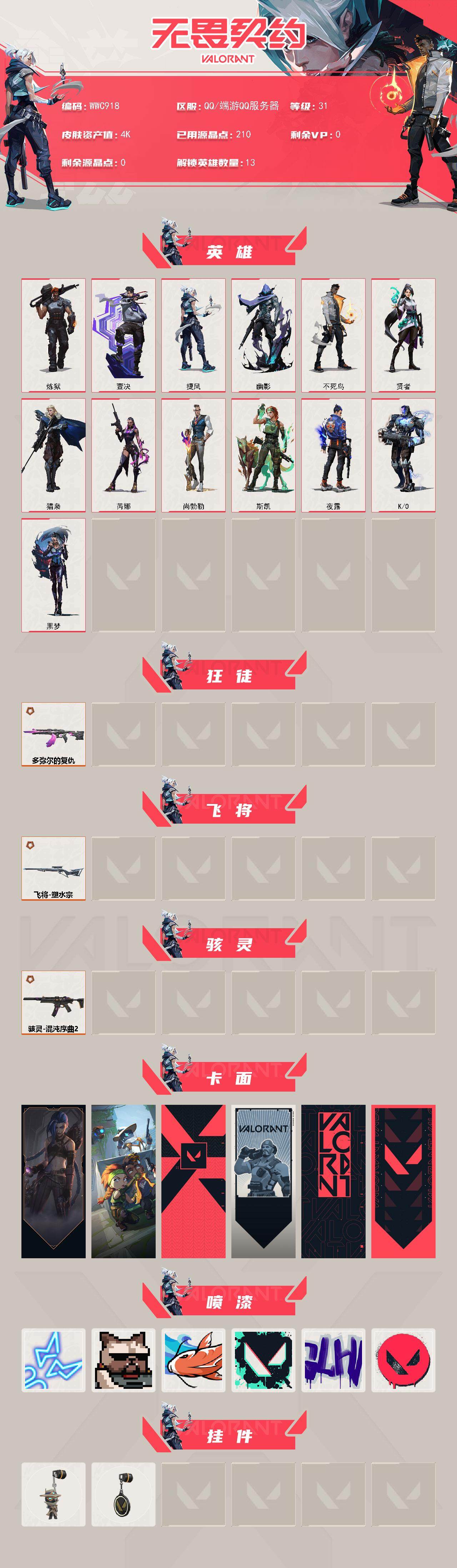 WWQEY41176无畏契约账号详情图2