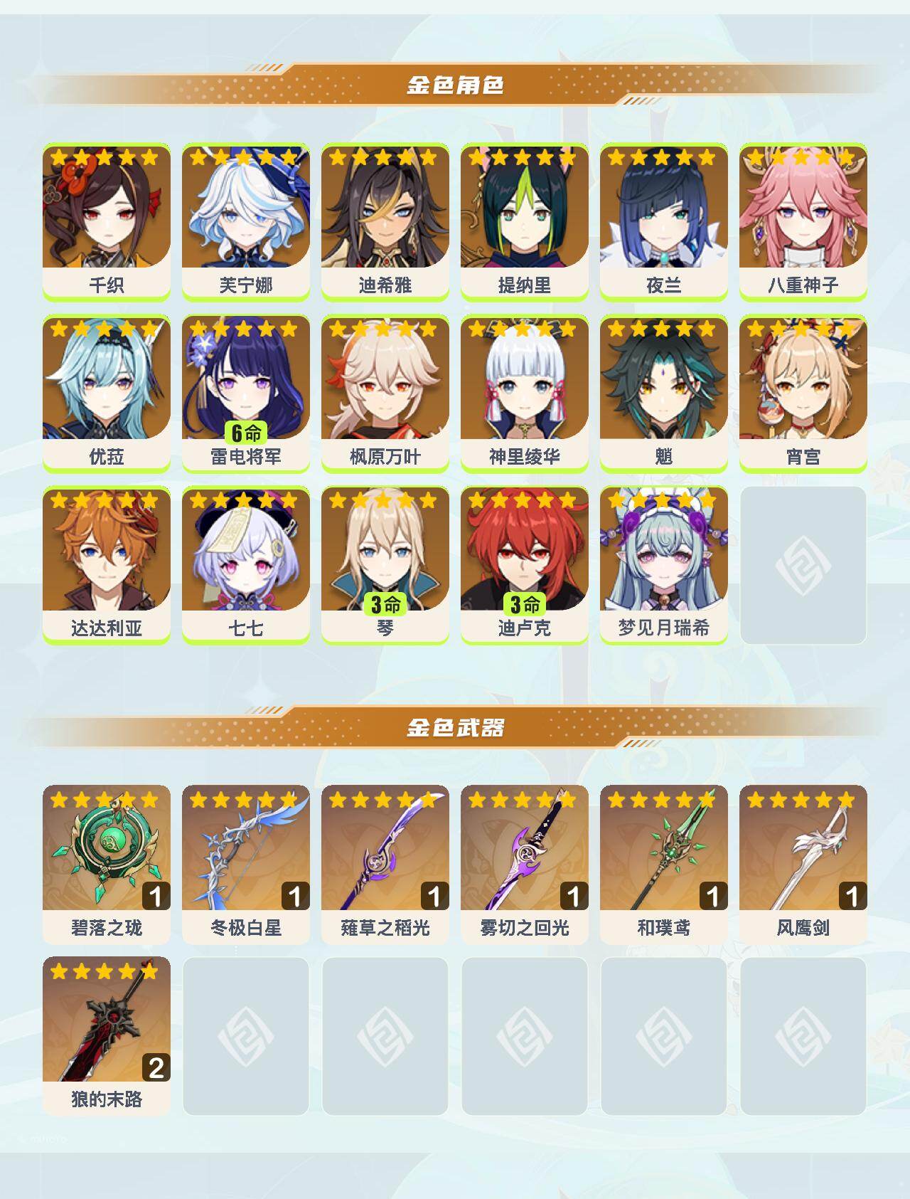 YSEY40342原神账号详情图4