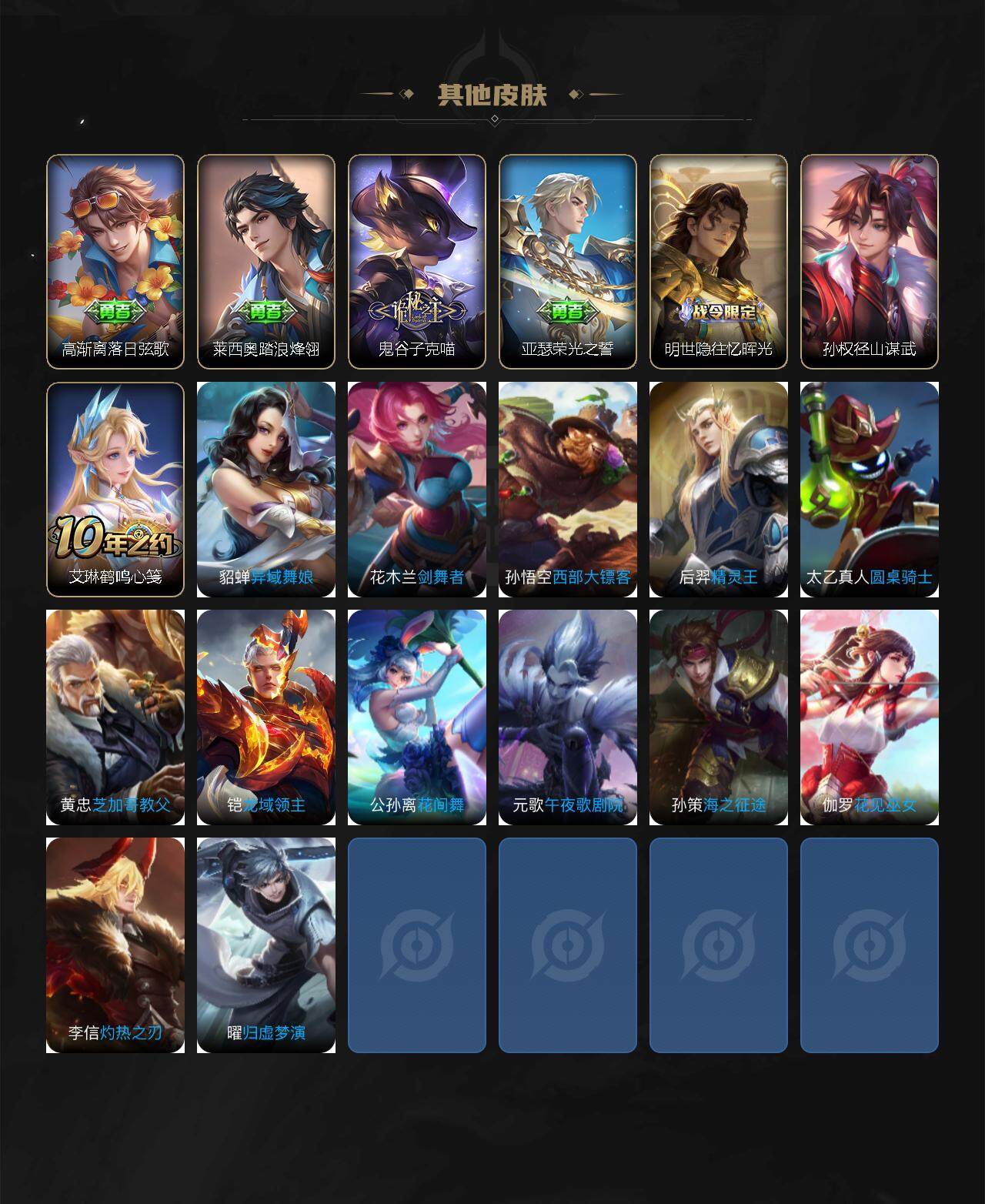 WZ03418720王者荣耀账号详情图3 WZ03418720王者荣耀账号详情图3