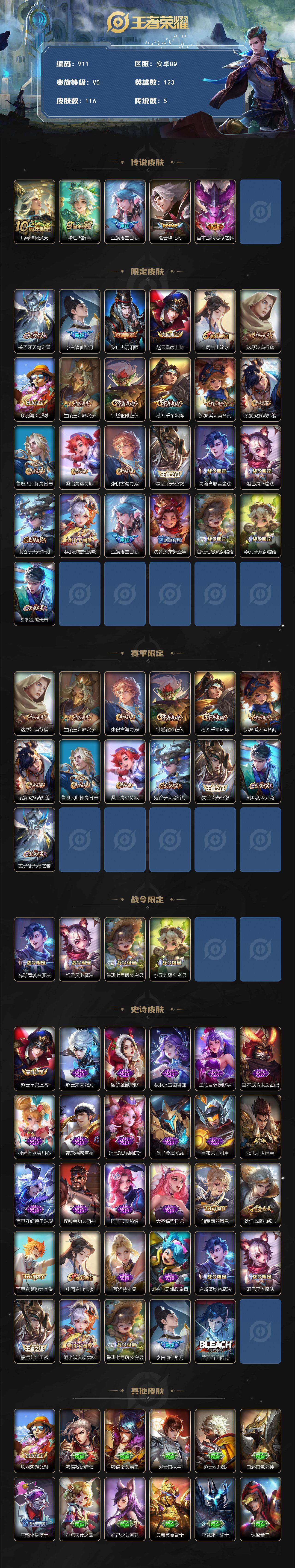 WZKG451332王者荣耀账号详情图2