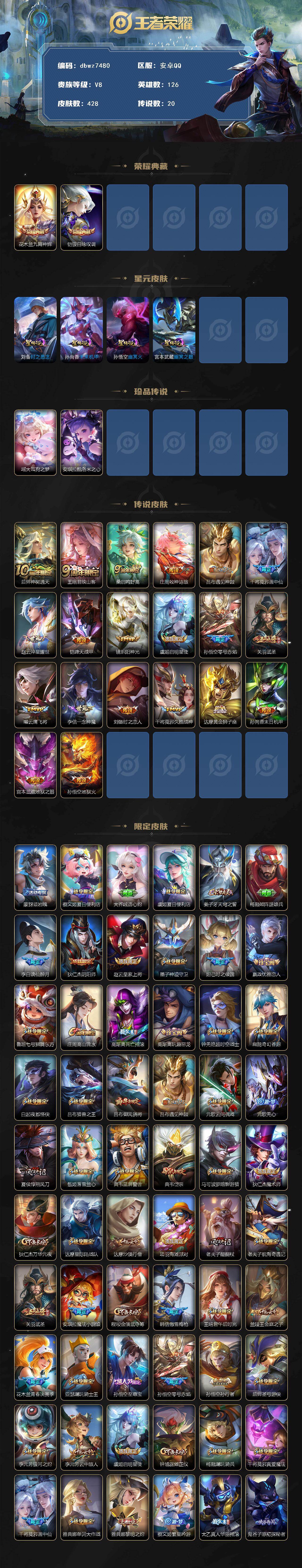 WZCMW4171266王者荣耀账号详情图2 WZCMW4171266王者荣耀账号详情图2