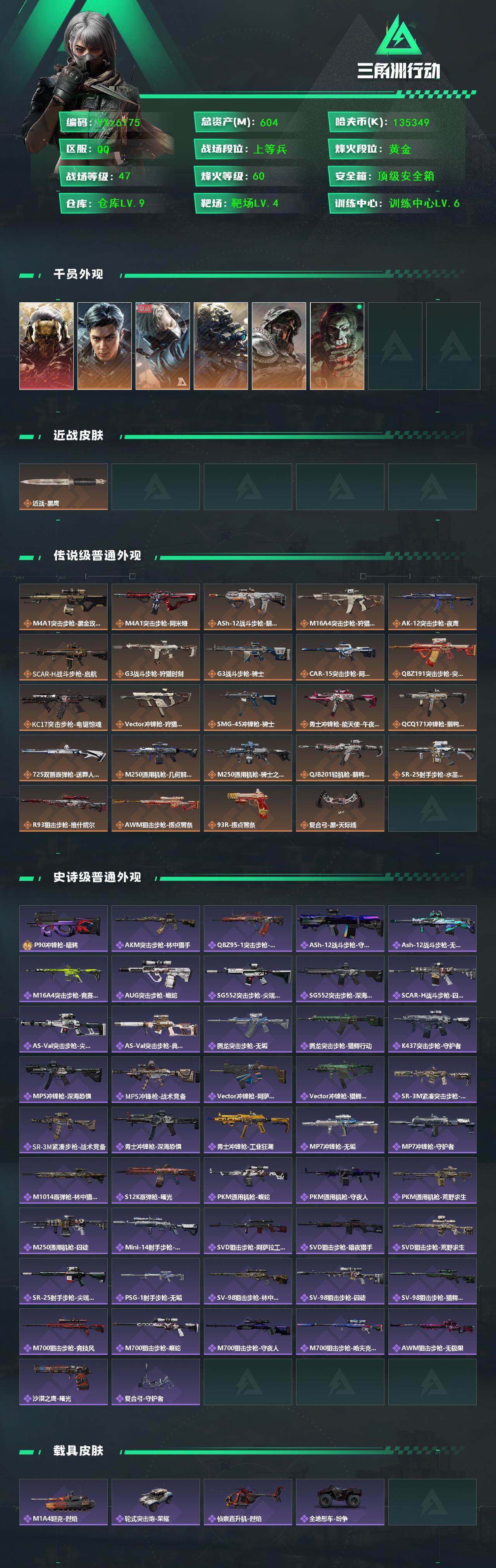 SJZCMW47106三角洲行动账号详情图2 SJZCMW47106三角洲行动账号详情图2