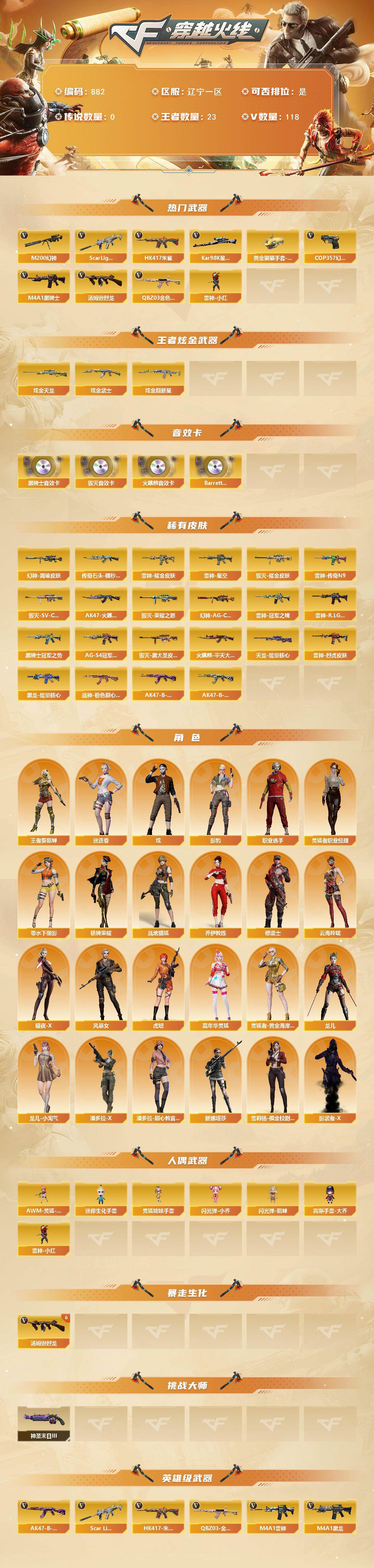 CFCMW421890穿越火线账号详情图2