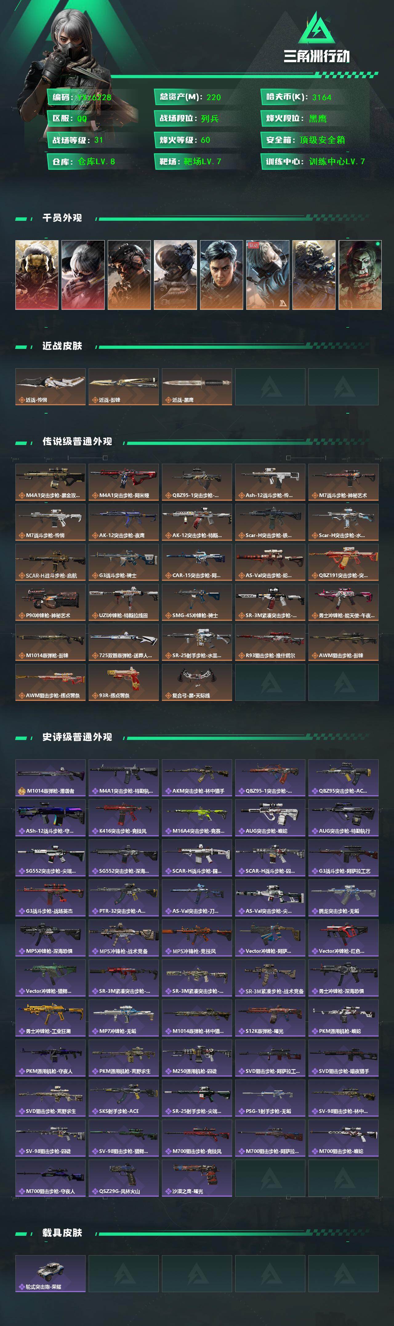 SJZCMW430964三角洲行动账号详情图2