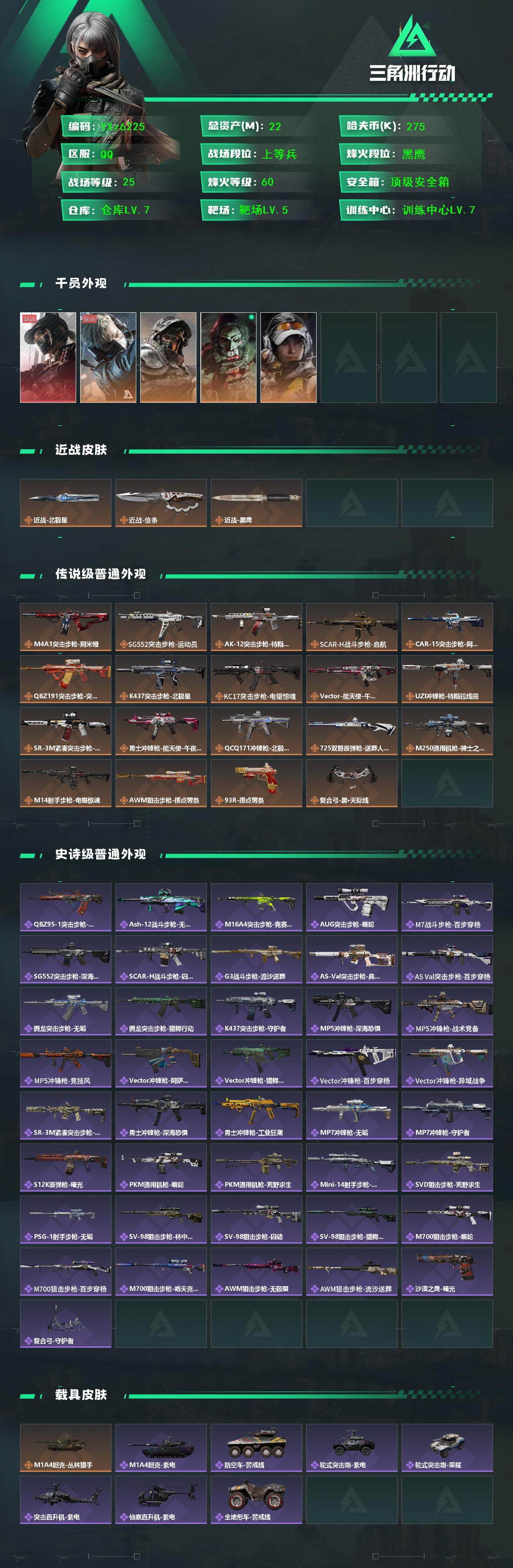 SJZCMW46731三角洲行动账号详情图2