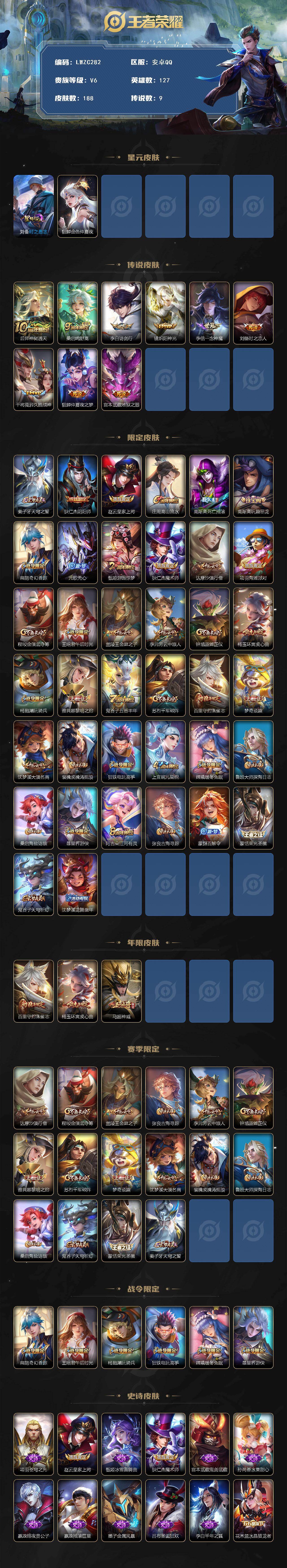 WZCMW462965王者荣耀账号详情图2