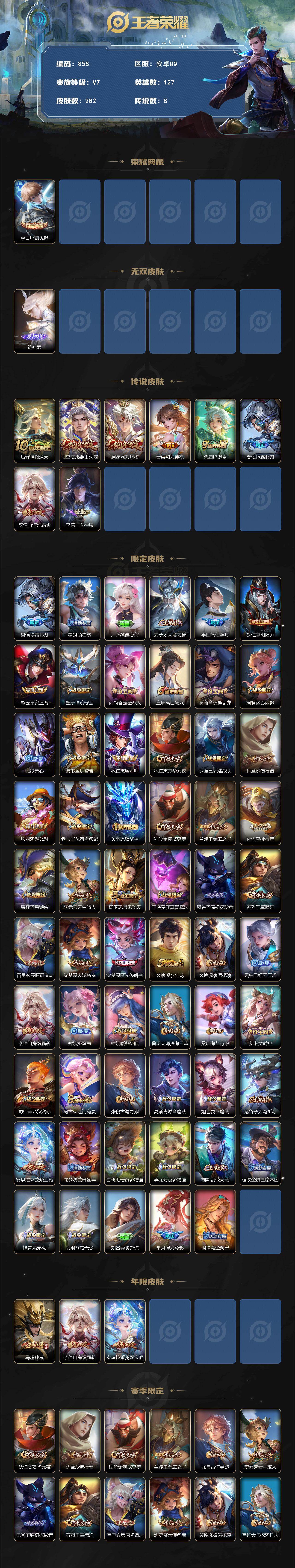 WZLFY415703王者荣耀账号详情图2