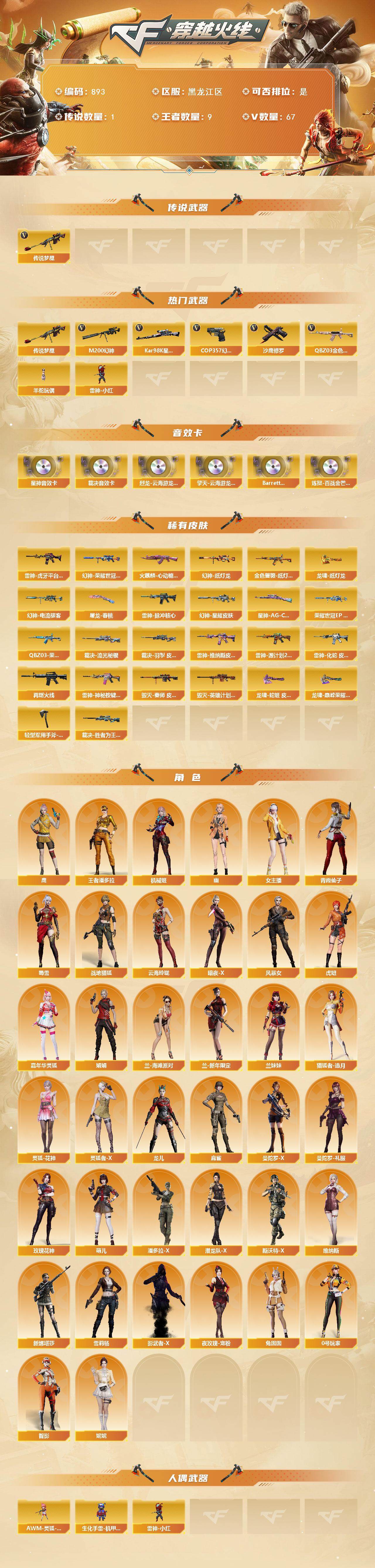 CFCMW422110穿越火线账号详情图2