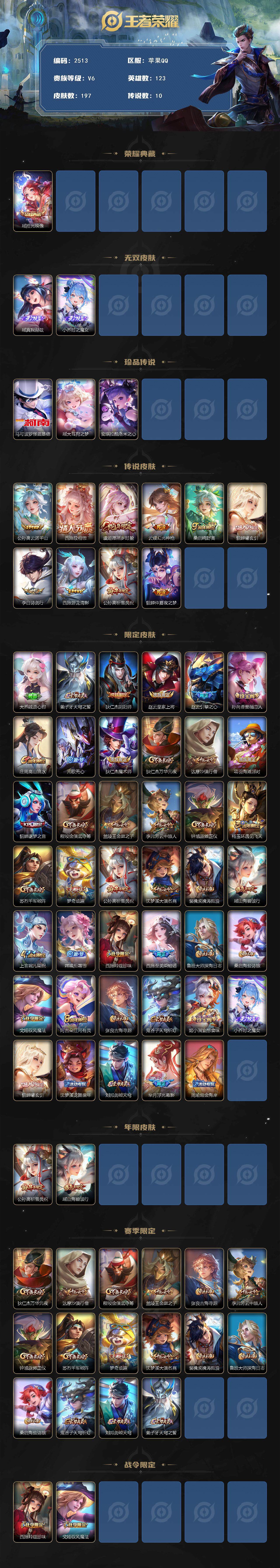 WZCMW417710王者荣耀账号详情图2