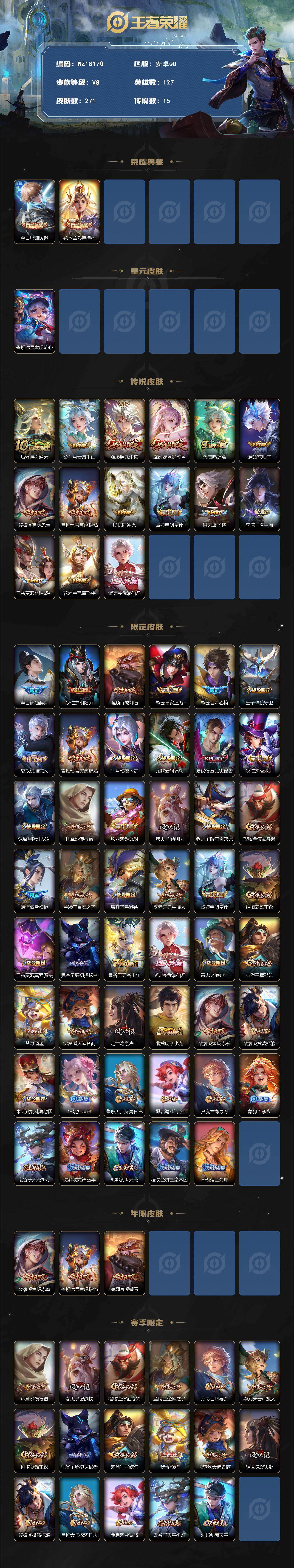 WZ03418661王者荣耀账号详情图2