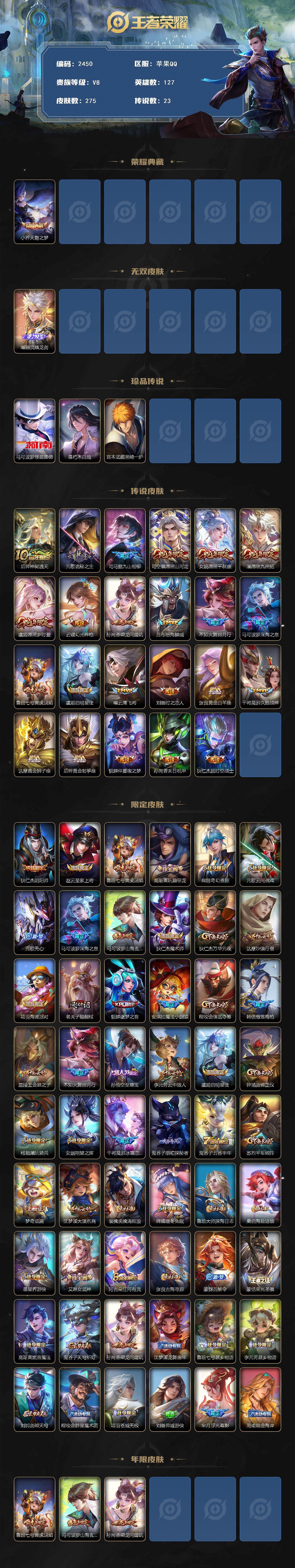 WZCMW418071王者荣耀账号详情图2