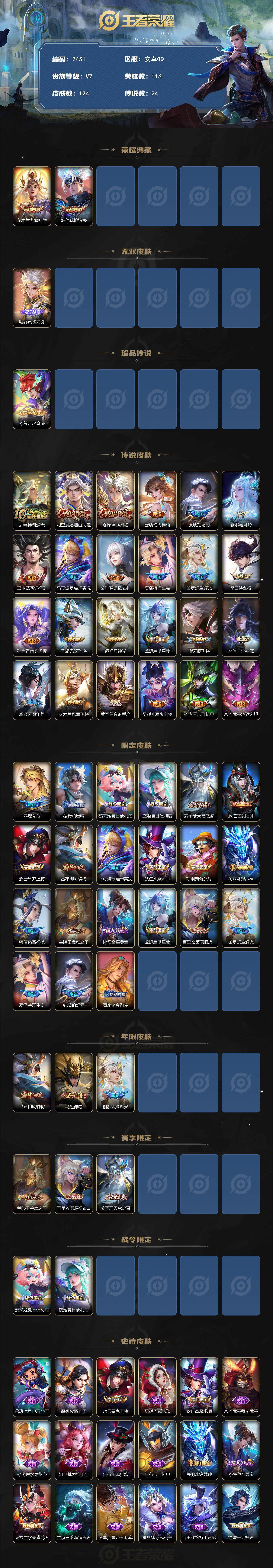 WZCMW418075王者荣耀账号详情图2