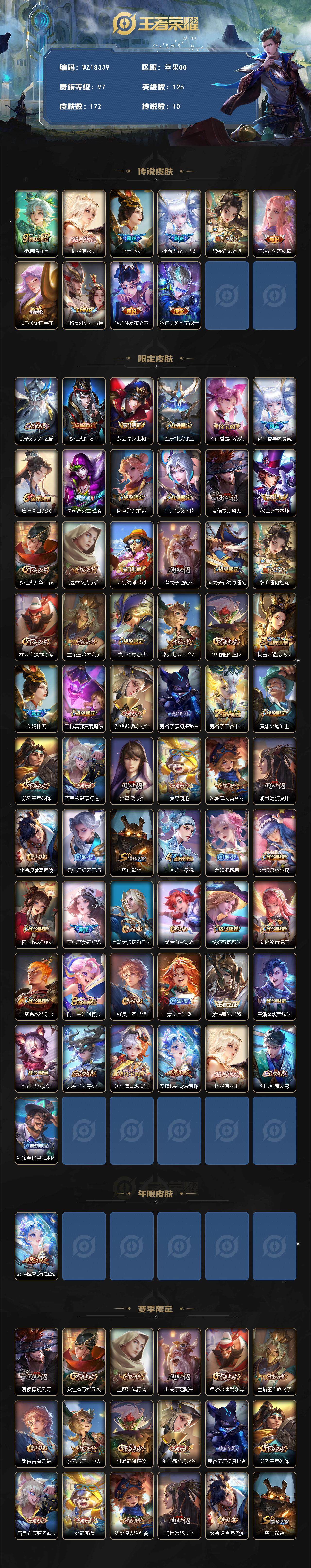 WZ03418696王者荣耀账号详情图2