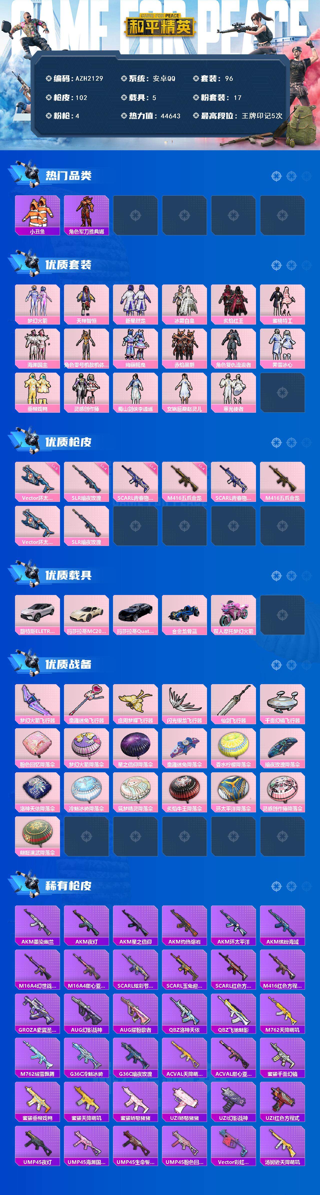 HPCMW413706和平精英账号详情图2